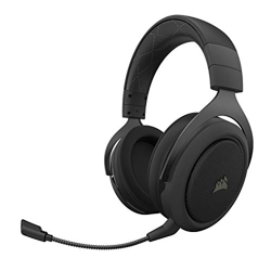 Corsair HS70 - Auriculares inalámbricos para videojuegos (sonido envolvente 7.1 para PC, certificado Discord, controladores de 50 mm) en oferta