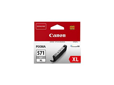 Canon CLI-571XL GY Cartucho de tinta original Gris XL para Impresora de Inyeccion de tinta Pixma TS8050-TS8053-TS8052-TS8051-TS9055-TS9050-MG7750-MG77