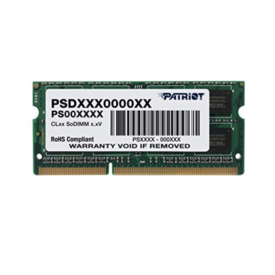 Patriot PSD34G13332S Signature - Módulo de Memoria DDR3 SO-DIMM de 4 GB (1333 MHz, CL9)