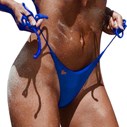 Bikini Tanga Mujer 2019 SHOBDW Sexy Bañador Mujer Playa de Verano Vendaje Color Sólido Traje de Baño Mujer Bañadores de Mujer(Azul,L) características