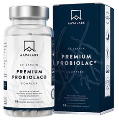 Complejo Probiolac Premium - Alta Potencia - 120 Mil Millones de UFC - 30 Cepas de Bacterias Buenas - Zinc Añadido para el Sistema Inmunológico y Sopo en oferta