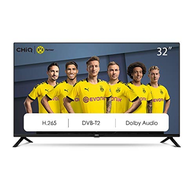 CHiQ Televisor 32 Pulgadas HD, 2 x HDMI, USB, HD, Sintonizador Triple (DVBT / T2 / C / S2) - L32G4500