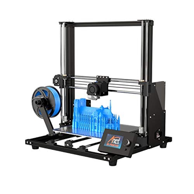 Impresora 3D, Anet A8 Plus Impresora 3D Aluminum DIY, Tamaño de impresión 300 * 300 * 350mm Funciona con ABS, PLA, HIPS, con Central de Control LCD ex