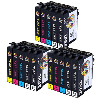 AUBEN 29XL para Epson 29 Cartuchos de Tinta 15 Compatibles con Epson Expression Home XP-255 XP-245 XP-342 XP-442 XP-235 XP-257 XP-345 XP-332 XP-247 XP