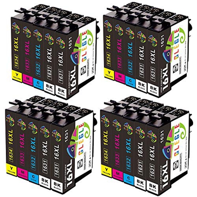 GLEGLE 16XL Cartuchos Tinta 20 Multipack Reemplazo para Compatible con EPSON WORKFORCE WF-2630WF WF-2510WF WF-2750DWF WF-2530WF WF-2540WF WF-2760DWF W