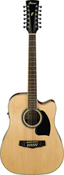 Ibanez Performance Series PF1512CE-NT - Guitarra electroacústica de 12 cuerdas, color natural brillante características