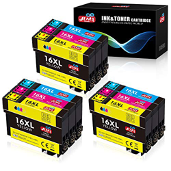 JIMIGO 16XL Alta Capacidad Cartuchos de Tinta para Epson 16,Compatible con Epson WorkForce WF-2510 WF-2520 WF-2530 WF-2540 WF-2630 WF-2650 WF-2660 WF- en oferta