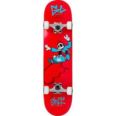 Enuff Skateboards Skully Mini Skateboard, Adultos Unisex, Red (Rojo), 7.75"