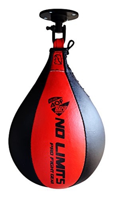 AQF Pera Boxeo de Cuero y Saco Boxe Punching Ball para MMA Conjunto de Entrenamiento con Pera de Boxeo