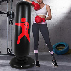 WingFly Saco de Boxeo, Boxeo Inflable autoportante Aptitud Objetivo Bolso del Soporte de la Torre, Perforación Kick Formación Tumbler Bop Bolsa para A características