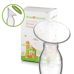 Extractor de leche de Silicona Littlebloom - Extracto leche materna 100% libre de BPA Manual Cierre Manos Libres Y Tapas para Almacenamiento en oferta