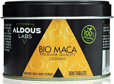 Extracto de Maca Andina Ecológica Premium para 9 meses | 300 comprimidos de 2500mg | Altamente concentrada 10:1 | Aumenta Energía y Vitalidad | Libre 