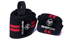 Beast Gear Muñequeras Deportivas Muñequeras Resistentes para Levantar de Pesas. Ideales para Crossfit. precio