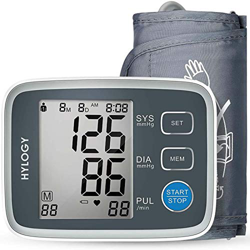 HYLOGY Tensiómetro de Brazo, Tensiómetro de Brazo Automatico Digital, 2 Memorias de Usuario(2 * 90), Detección de Frecuencia Cardíaca Irregular, Valid en oferta