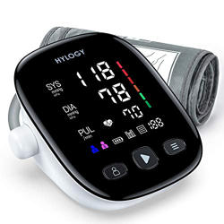 HYLOGY Tensiómetro de Brazo, Monitor de Presión Arterial Digital Automatico con Gran Pantalla LED, Deteccion de Irregular Arritmia, Brazalete 22-42cm, en oferta