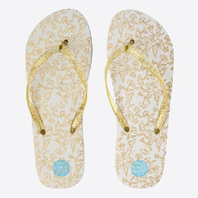 Chanclas - Gemma flor 38/39 EU Dorado