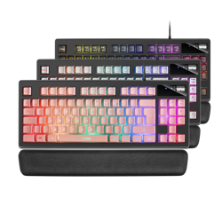 Teclado MKAX ROSA en FRANCÉS características