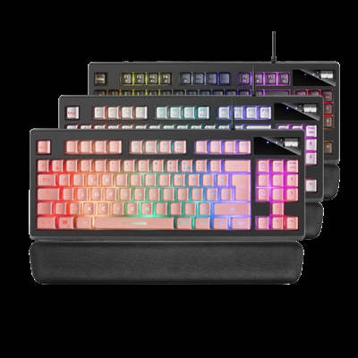 Teclado MKAX ROSA en FRANCÉS