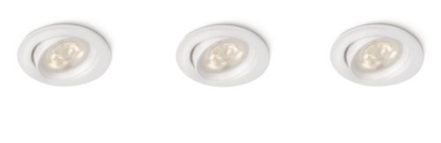 Philips 590303116 Punto de Luz, IP20, LED, Blanco Cálido, 15000h