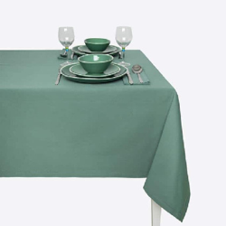 Mantel AlgodÃ³n - Basic verde 4 Comensales - 150x150 cm Verde en oferta