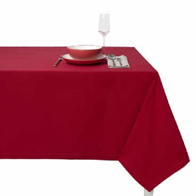 Mantel AlgodÃ³n - Basic rojo 10 Comensales - 150x300 cm Rojo