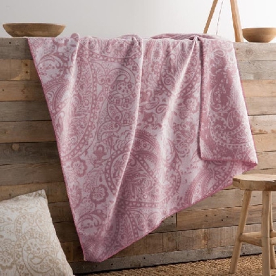 Manta - Cachemir cama 135/150/160cm - 220x240cm Rosa