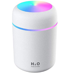 HOUFIL Humidificador Mini - Unidad de humidificación de Primera Calidad con Tanque de Agua de 300ml, Funcionamiento ultrasónico silencioso, Apagado au características