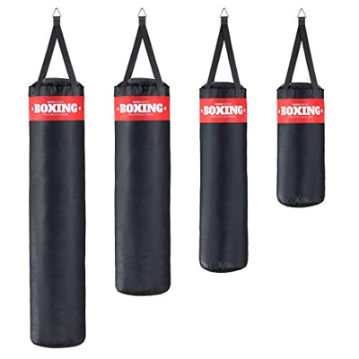 SOGO Sport Saco de Boxeo Relleno, Saco de Arena, MMA, Kick Boxing, Muay Thai Artes Marciales, Punching Bag, Fitness, Adultos, tamaño XXXL (30kg)