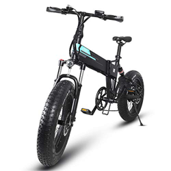 Bicicleta de Montaña Eléctrica para Adultos,Motor de 250W,Caja de Cambios de 7 Velocidades,Batería de 12.5Ah,Neumáticos de 20 Pulgadas,Batería Extraíb precio