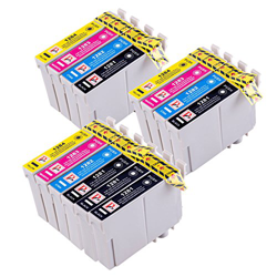 14 Cartuchos de tinta compatibles para Epson Stylus S22 SX125 SX130 SX420W SX425W SX445W BX305F BX305FW SX230 SX235W SX445W SX435W SX430W SX438W SX440 en oferta