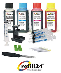 Kit de Recarga para Cartuchos de Tinta Canon 545, 546, 545 XL, 546 XL Negro y Color, Incluye Clip y Accesorios + 400 ML Tinta en oferta