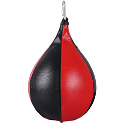 GOODGDN Pera Boxeo Cuero, Velocidad Rápida Speed​Bag Saco Boxeo Colgante con Inflador Conjunto Entrenamiento Entrenamiento Físico Deportivo Adulto Pro en oferta