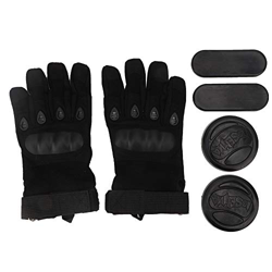 Alomejor 1 par de Guantes deslizantes Guantes Longboard Speed ​​Brake Monopatín Transpirable Monopatín Transpirable para Patinar(Black) en oferta