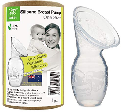 Haakaa Manual Breast Pumps Silicone Breastpump Breastfeeding Pump Milk Pump 100% Food Grade Silicone (3oz/90ml）