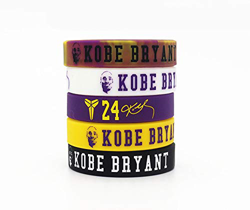 GEHIYPA Los Angeles Lakers - Pulsera de Silicona Impermeable para Baloncesto, 5 Unidades, Regalos Deportivos, Recuerdos de Fiesta y Suministros, Color precio