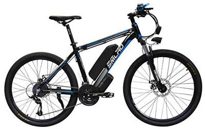 Bicicleta eléctrica de montaña HSART de 1000 W para adultos, 27 velocidades con batería de litio de 48 V y 15 AH, bicicleta profesional de desplazamie