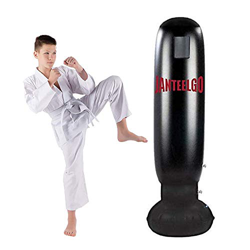 JanTeelGO Saco de Boxeo, Saco de Boxeo de pie de 160 cm para un Rebote inmediato para Practicar Karate, Taekwondo y aliviar Pent Up Energy para Adulto en oferta