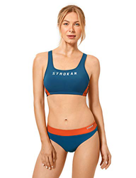 SYROKAN Mujer Bikini Traje de Baño Dos Piezas Deportivo Top Racerback Acolchado Lima Larga L características