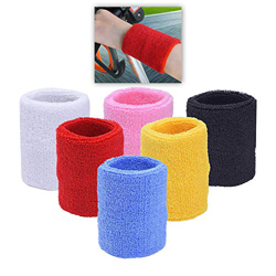 Schneespitze 6 Piezas Muñequeras Deportiva,Pulseras Sweatband, Muñequera Coloridas Sports Muñequeras para Baloncesto, FúTbol, Fitness, Atletismo precio