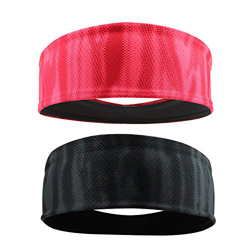 QKURT Deportes Diadema (2PCS), Unisex Sweatband Yoga Fitness Sudaderas para Correr, Senderismo, Hacer Ejercicio, Ciclismo, Yoga - Estiramiento de Hume en oferta