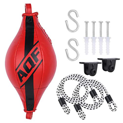 AQF Pera De Boxeo para Esquivar Punching Ball con Doble Extremo para Saco De Boxeo para Techo para Entrenar MMA Kickboxing (Rojo) características