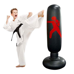 JanTeelGO Saco de Boxeo, Saco de Boxeo de pie de 160 cm para un Rebote inmediato para Practicar Karate, Taekwondo y aliviar Pent Up Energy en niños (N en oferta