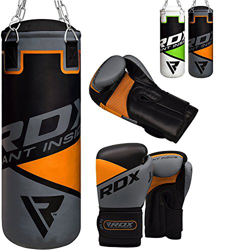 RDX Saco de Boxeo Niños Relleno MMA Muay Thai Kick Boxing Artes Marciales con Guantes Entrenamiento Junior Punching Bag precio