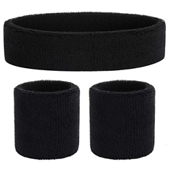 ONUPGO Set de muñequeras Deportivas Set de muñequeras con Banda de sujeción Bandas para Sudar Wristband Ejercicio atlético Baloncesto Muñequera y Band en oferta