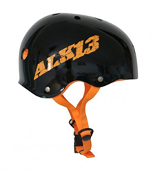 Alk13 Casco Helmet H2O Plus for Skate BMX Rollers. Black Orange S (49-52cm) en oferta