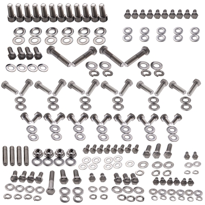 Small Block para Chevy Engine 302 305 307 350 Piece stainless steel hex bolt kit