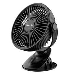 SAWAKE Ventilador Clip Portátil, Mini Ventilador de Escritorio USB Eléctrico Silencioso con 3 Velocidades Ajustables, Giratorio 360 °, Batería Recarga características