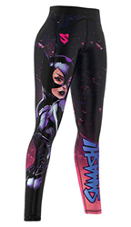 SMMASH Space Cat Deportivos Leggins Largos Mujer, Mallas Deporte Mujer, Yoga, Fitness, Crossfit, Correr, Material Transpirable y Antibacteriano, (M) en oferta