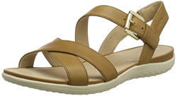 Geox D Sandal Vega E, Sandalias con Punta Abierta para Mujer, Curry C2021, 40 EU precio