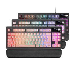 Teclado MKAX ROSA en ESPAÑOL reacondicionado precio